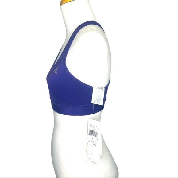 Adidas Sports Bra NWT Women’s Performance Tec- Fit Sports Bra Purple Size Small - Picture 4 of 14